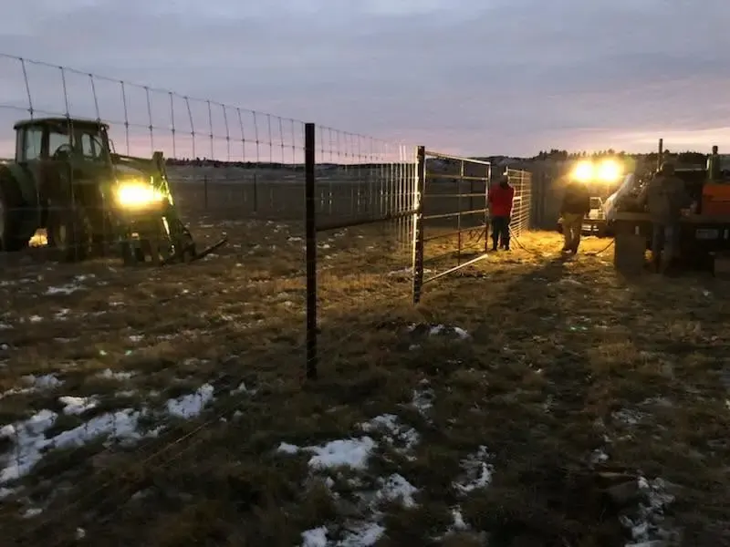 Tall game fence